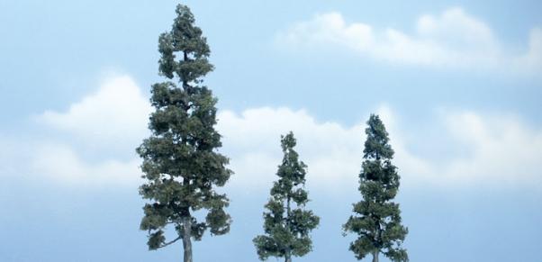 Woodland Scenics: Tree Kits - Premium Juniper (3/pkg 5 1/8'', 2 1/2'', 3'')