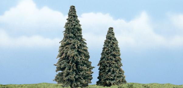 Woodland Scenics: Tree Kits - Premium Conifer (2/pkg 4'', 3'' )