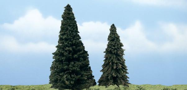 Woodland Scenics: Tree Kits - Premium Evergreen (2/pkg 5 1/4'', 4'')