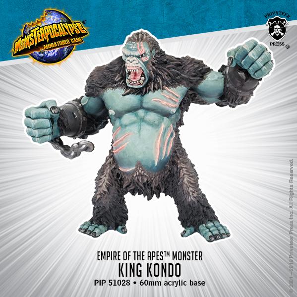 Monsterpocalypse: King Kondo – Empire of the Apes Monster (metal/resin)
