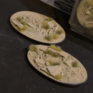 Battle Ready Bases: Arid Steppe Oval 90mm (x2)