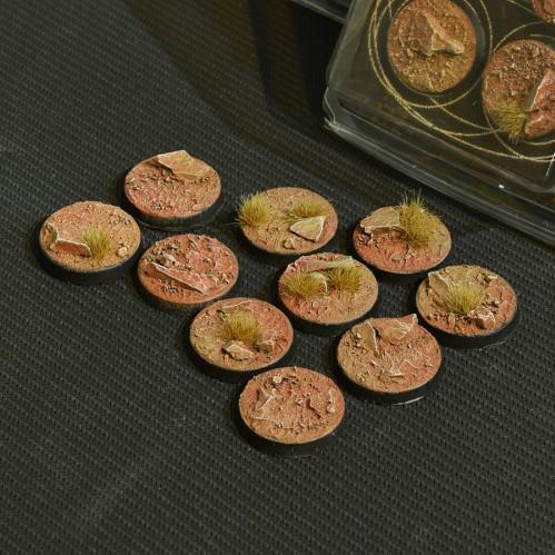 Battle Ready Bases: Badlands Round 25mm (x10)
