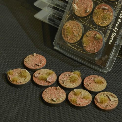 Battle Ready Bases: Badlands Round 32mm (x8)