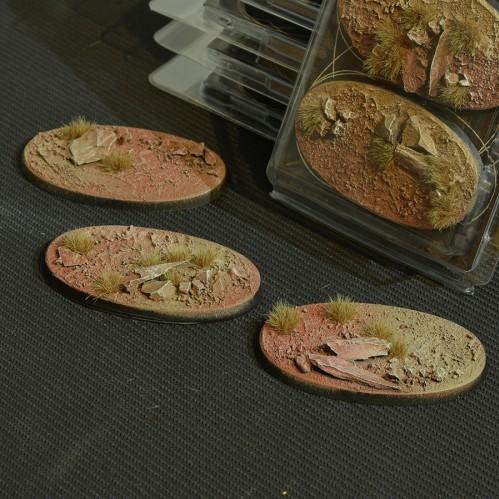 Battle Ready Bases: Badlands Oval 75mm (x3)