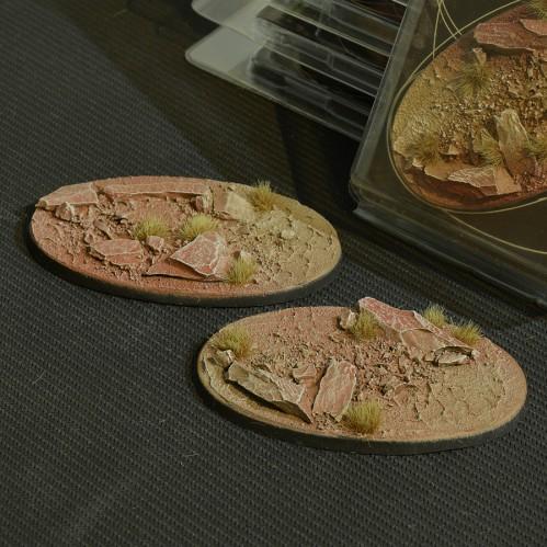 Battle Ready Bases: Badlands Oval 90mm (x2)