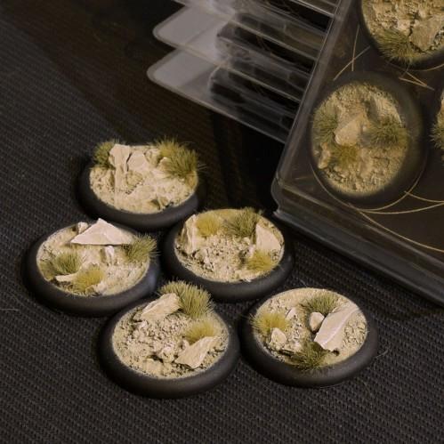 Battle Ready Bases: Arid Steppe RoundLip 40mm (x5)