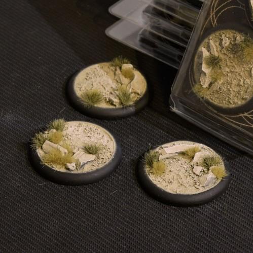 Battle Ready Bases: Arid Steppe RoundLip 50mm (x3)