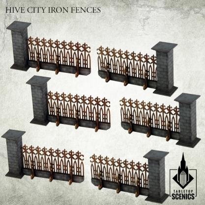 Kromlech Tabletop Scenics: Hive City Iron Fences