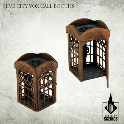 Kromlech Tabletop Scenics: Hive City Vox Call Booths