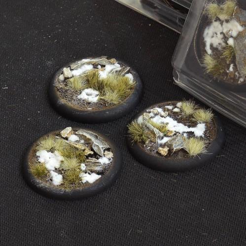 Battle Ready Bases: Winter Round Lip 50mm (x3)