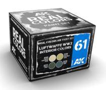AK-Interactive: Real Colors - Luftwaffe WW2 Interior Colors Set