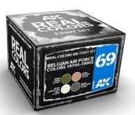 AK-Interactive: Real Colors - Belgian Air Force Colors 1970s-1990s Set