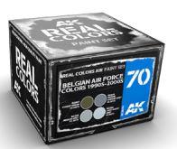 AK-Interactive: Real Colors - Belgian Air Force Colors 1990s-2000s Set