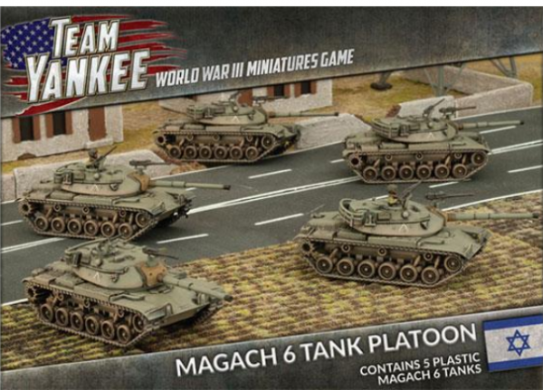 Team Yankee: Magach 6 Tank Platoon (x5) (Plastic)