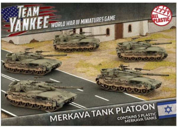 Team Yankee: Merkava Tank Platoon (x5) (Plastic)