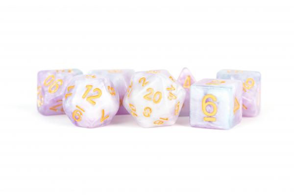 Polyhedral Dice Set: (Resin) Lavender (7 die set)