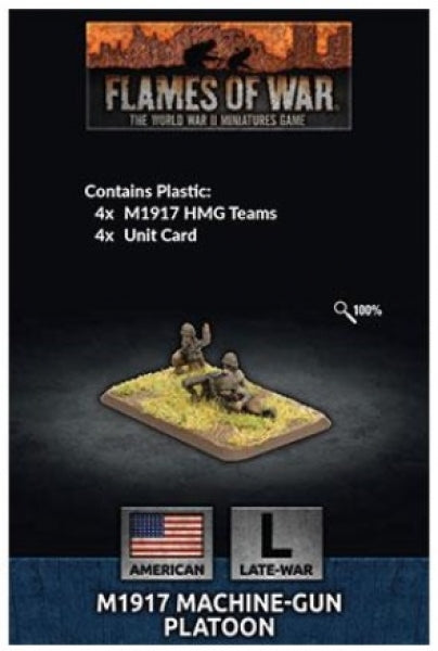 Flames of War: (US) M1917 Machine-Gun Platoon (Plastic) (x4)