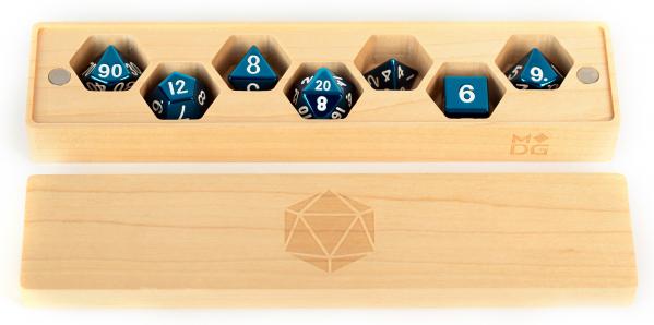 Premium Wood Dice Vault: Maple