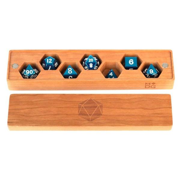 Premium Wood Dice Vault: Cherry