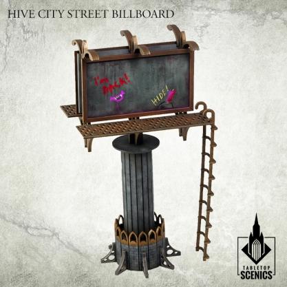 Kromlech Tabletop Scenics: Hive City Street Billboard