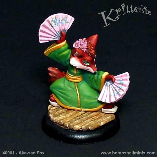 Bombshell Miniatures: Kritterkins - Aka-san Fox