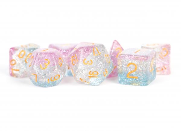 Polyhedral Dice Set: (Resin) Unity Dice (7 die set)