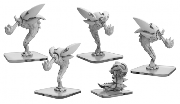Monsterpocalypse: Scorchers, Elite Scorcher, Exterminatrix – Planet Eater Units (metal/resin)