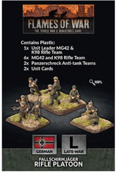 Flames of War: (German) Fallschirmjager Platoon (Plastic)