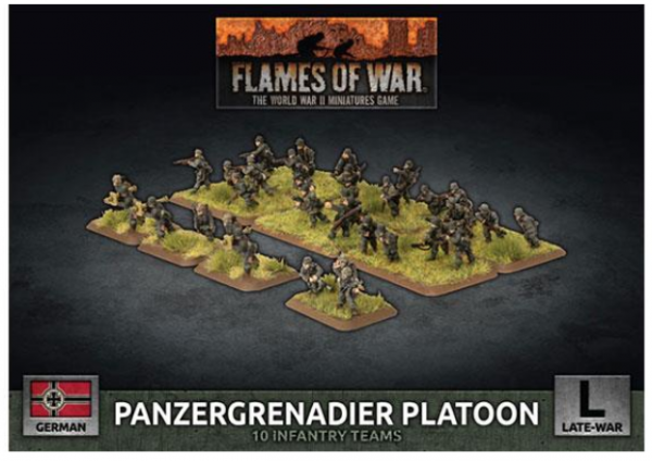 Flames Of War (WWII): (German) Panzergrenadier Platoon (Plastic) (2019)