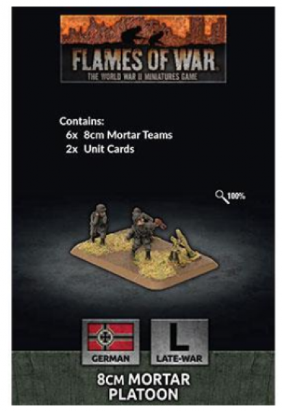Flames of War: (German) 8cm Mortar Platoon (x6 Plastic)