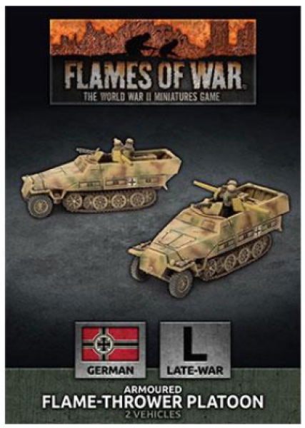 Flames Of War (WWII): (German) Sd Kfz 251 Flamethrower Platoon (x2 Plastic)