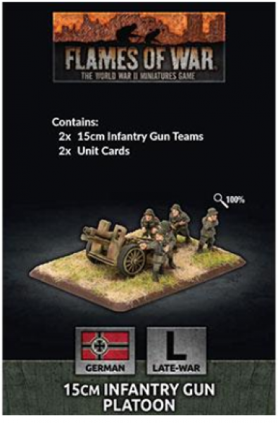Flames of War: (German) 15cm Infantry Gun Platoon (x2)