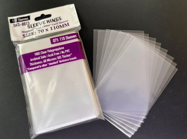 Sleeve Kings: Magnum ''Lost Cities'' Card Sleeves (70x110mm) - 110 Pack, 60 Microns