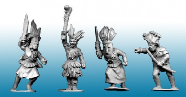 28mm Historical: (Colonial Africa) Congo Tribal War-Chiefs (4)