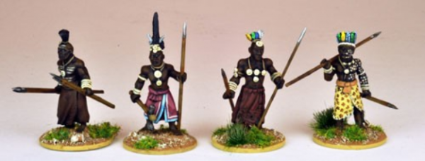 28mm Historical: (Colonial Africa) Ila Chief and Nobles (4)