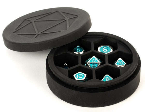 Silicone Dice Case: Round - Black