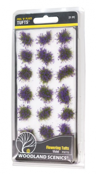 Peel ‘n’ Place Tufts: Violet Flowering Tufts