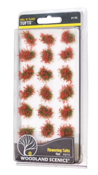 Peel ‘n’ Place Tufts: Red Flowering Tufts