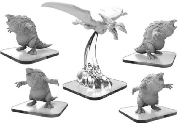 Monsterpocalypse: Bellowers & Pteradactix – Terrasaurs Units (5) (metal/resin)