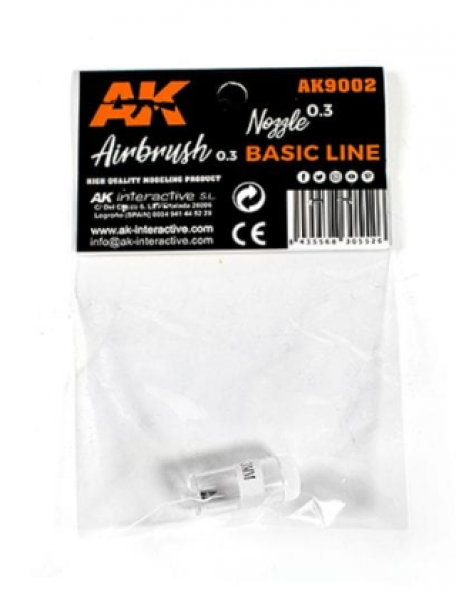 AK-Interactive: 0.3 NOZZLE FOR AK AIRBRUSH (Accessory)