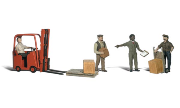 Woodland Scenics: HO Workers with Forklift