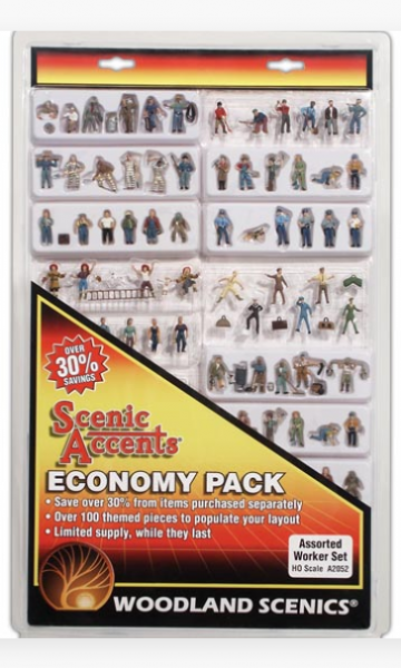Woodland Scenics: HO Economy Pack - Assorted Worker Set