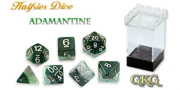 Halfsies Dice: Adamantine Dice Set