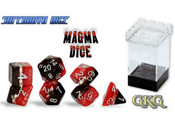 Supernova Dice: Magma Dice Set