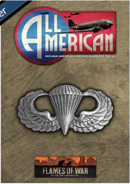 Flames Of War: All American Mid-war Paratrooper Book And Cards