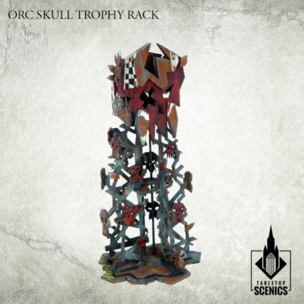 Kromlech Tabletop Scenics: Orc Skull Trophy Rack