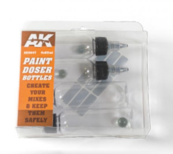 AK-Interactive: Paint Doser Bottles 4x60 ml