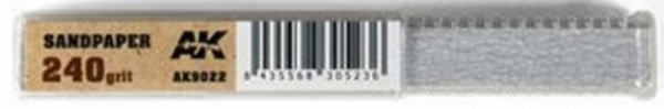 AK-Interactive: Dry Sandpaper 240 grit strips x 50 units
