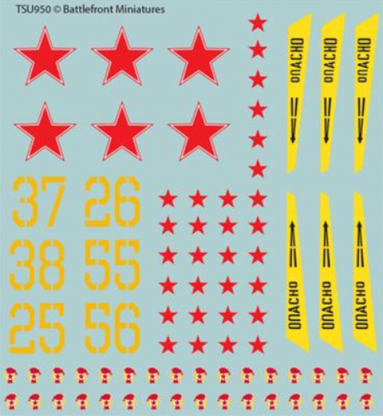 Team Yankee: WW3 Soviet Decal Set