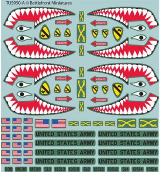 Team Yankee: WW3 American Decal Set